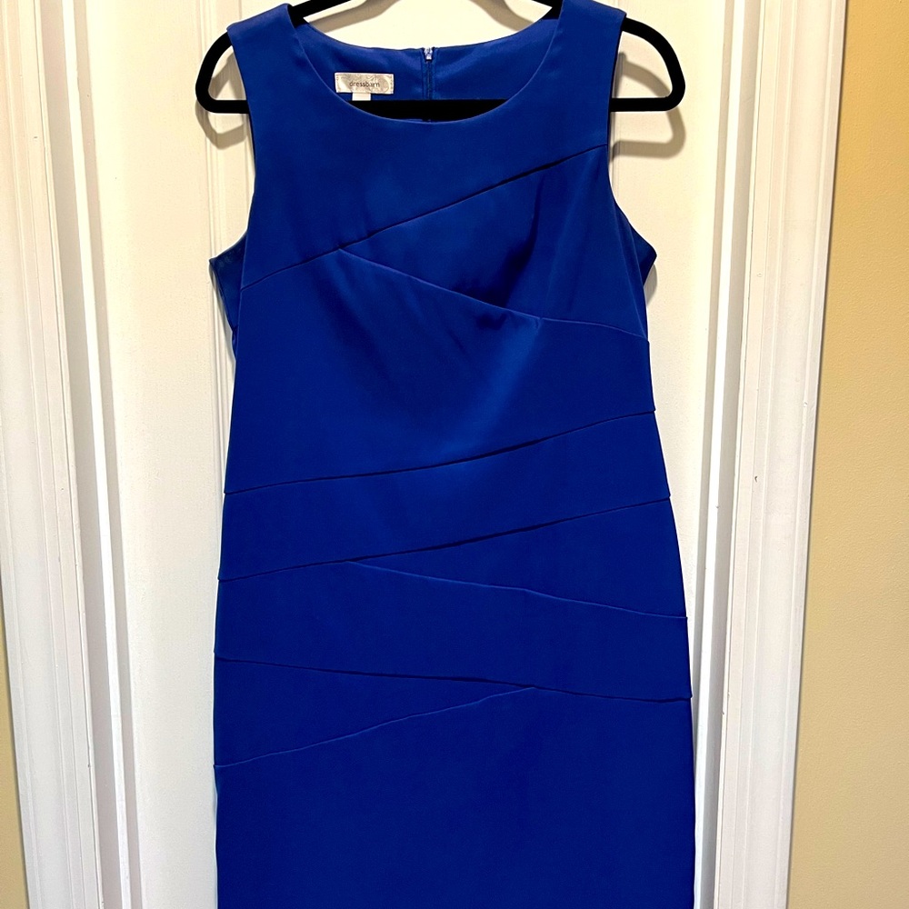 DressBarn electric blue sheath dress.